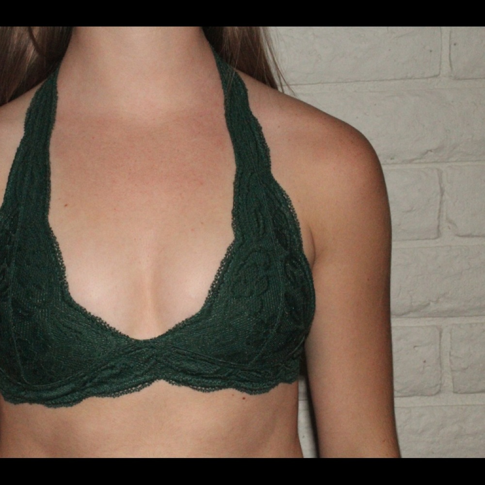 Emerald green bralette